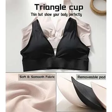 Knowyou Seamless Plunge Bra for Comfort & Style