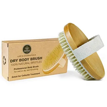Natural Dry Body Brush for Exfoliation and Cellulite Care
