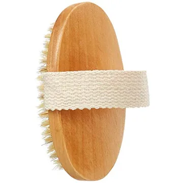 Natural Dry Body Brush for Exfoliation and Cellulite Care