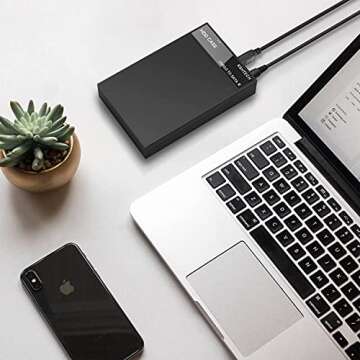 Hard Drive Enclosure, RSHTECH USB 3.0 to SATA External Hard Drive Docking Station for 3.5 inch SATA ...