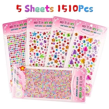 Gem Stickers for Crafts - 1510pcs Self Adhesive Gems