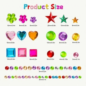 Gem Stickers for Crafts - 1510pcs Self Adhesive Gems
