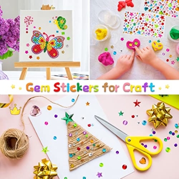 Gem Stickers for Crafts - 1510pcs Self Adhesive Gems