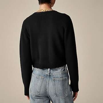 SeeLuNa Cardigan Sweaters for Women - Trendy Cropped Long Sleeve Tops