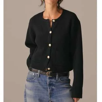 SeeLuNa Women's Cropped Cardigan - Chic & Comfort