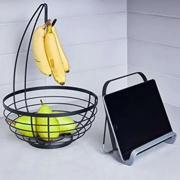 InterDesign Austin Metal Wire Fruit Bowl - Stylish & Functional Centerpiece