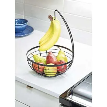 Elegant InterDesign Metal Wire Fruit Bowl for Kitchen