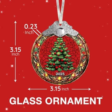Enchanting 2025 Glass Fairy Ornament - Celebrate Christmas with Unique Decor