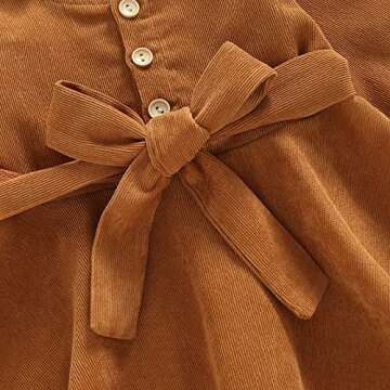 Plaid Baby Girls Dress for Fall and Winter Wear