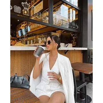 Pofihavi Women's Cropped Suit Vest - Stylish & Versatile