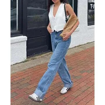 Pofihavi Women's Cropped Suit Vest - Stylish & Versatile