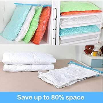 FYY Travel Space Saver Bags - Compression Storage Solution