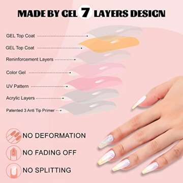 Elegant Pink Swirl Press On Nails - Reusable & Stylish