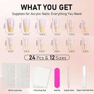 Elegant Pink Swirl Press On Nails - Reusable & Stylish