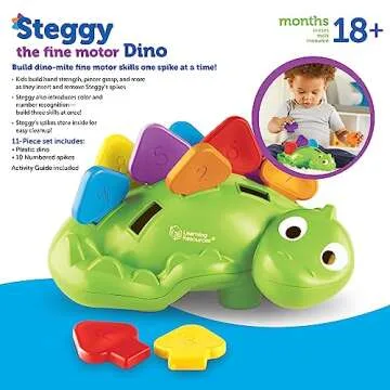 Learning Resources Steggy Dino Educational Toy for Toddlers