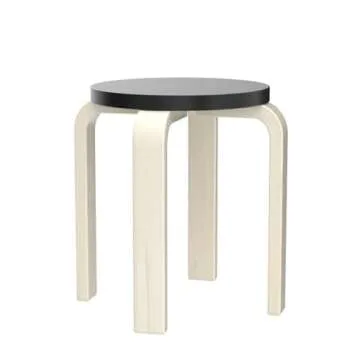 FairySandy Black Bentwood Stool Set - 6 Pcs for Home