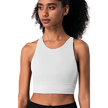 Lemedy Women Strappy Sports Bra Padded Yoga Workout Top