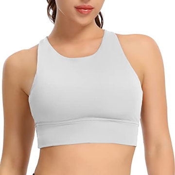 Lemedy Women Strappy Sports Bra Padded Yoga Workout Top
