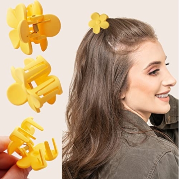 Durable Small Cute Flower Hair Clips - 10 PCS Set