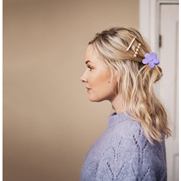 Durable Small Cute Flower Hair Clips - 10 PCS Set