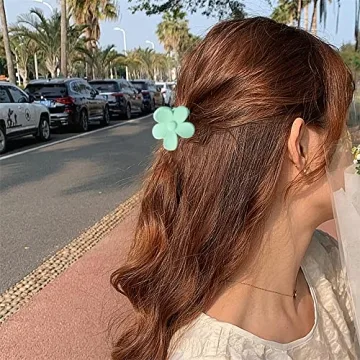 Durable Small Cute Flower Hair Clips - 10 PCS Set