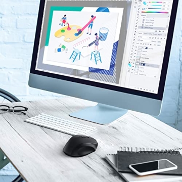 LODVIe Wireless Mouse with 2400 DPI and Ergonomic Design