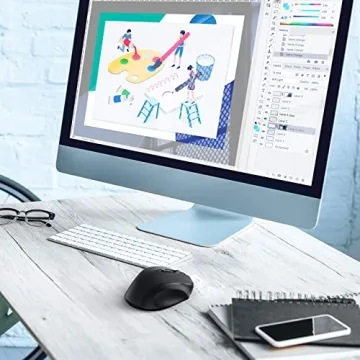 LODVIe Wireless Mouse with 2400 DPI and Ergonomic Design