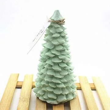3D Christmas Tree Silicone Candle Mold for Festive Crafting