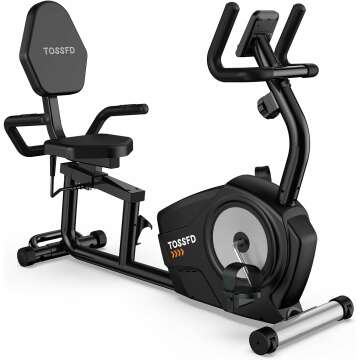 Recumbent Exercise Bike, Recumbent Stationary Bike for Home, Recumbent Bike with 400LB Weight Capaci...
