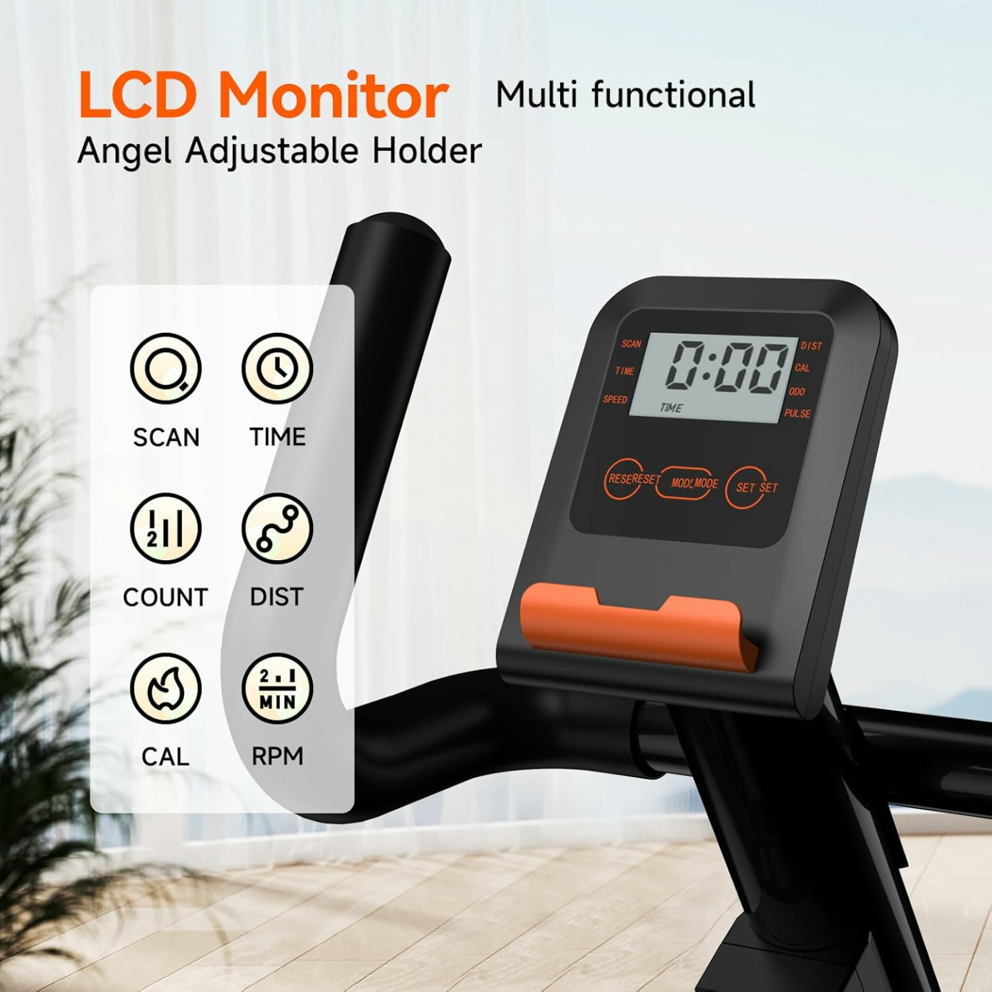 Recumbent Exercise Bike, Recumbent Stationary Bike for Home, Recumbent Bike with 400LB Weight Capacity Whisper-Quiet 16 Levels Magnetic Resistance Heart Rate Handle and Multi-Function LCD Comfortable Seat