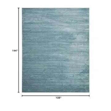 SAFAVIEH Vision Collection Area Rug - 9' x 12', Aqua, Modern Ombre Tonal Chic Design, Non-Shedding &...