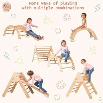 Wooden Montessori Triangle Set for Toddlers Activities