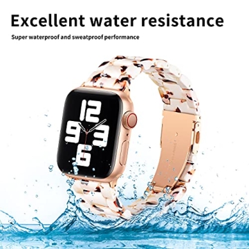 Trendy Waterproof Resin Bands for Apple Watch Available Now