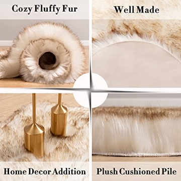 Carvapet Luxury Faux Sheepskin Area Rug - Soft & Stylish