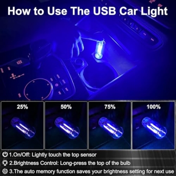 LYCARESUN USB Night Light Bulb - Touch Dimmable Retro Design  