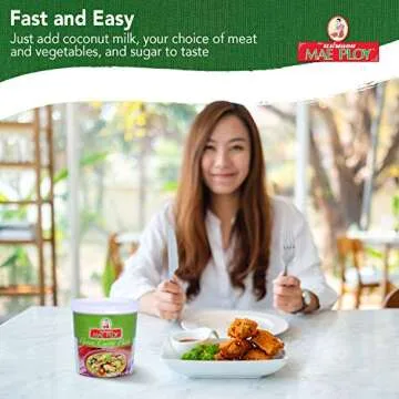 Authentic Mae Ploy Green Curry Paste, 14oz Tub