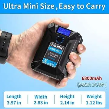 FXLION Nano Two V Mount Battery – 98Wh Portable Power Solution