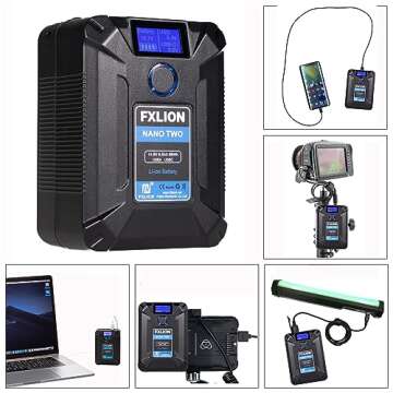 FXLION Nano Two V Mount Battery – 98Wh Portable Power Solution