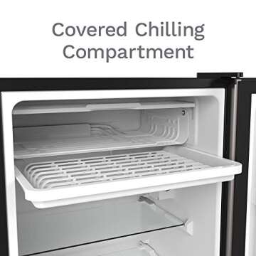 Compact hOmeLabs Mini Fridge - Perfect for Home & Office