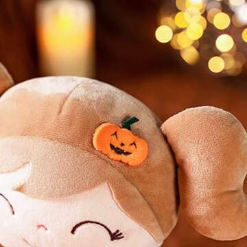 Gloveleya Dolls Halloween Pumpkin Baby Girl Gifts Plush Pumpkin Doll Soft Toys Orange 18 inches