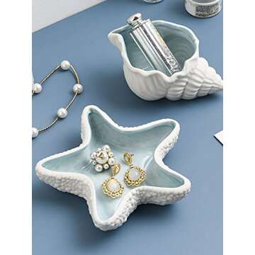 Elegant Sea Shells Jewelry Holder - Stylish and Practical