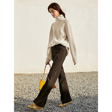 Trendy Womens Turtleneck Oversized Cozy Sweater for Fall