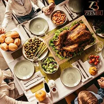 Zeembu Bamboo Cutting Board with Containers for Meal Prep