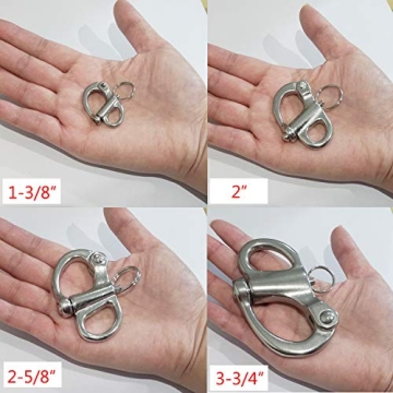 NRC&XRC 316 Stainless Steel Snap Shackle for Boating