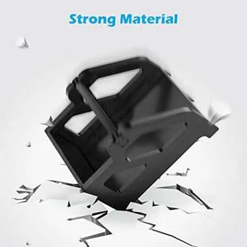 LOSRECAL Label Holder for Rolls and Fan-fold Labels, Plastic Black Thermal Label Holder for Shipping Label, Suitable for Home, Office &Transportation