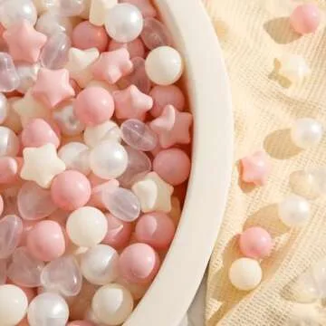TRENDPLAY 200 Star & Heart Shaped Ball Pit Balls for Toddlers