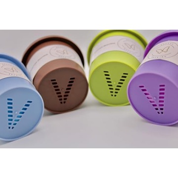 4 Piece Coffee Cup Make Up Sponges, Multi Colored, Beauty Blending Sponge For Airbrush Application