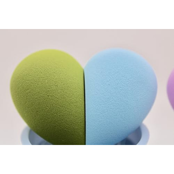4 Piece Coffee Cup Make Up Sponges, Multi Colored, Beauty Blending Sponge For Airbrush Application