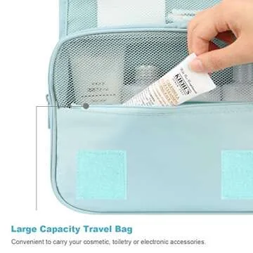 Mossio Hanging Toiletry Bag for Men & Women Travel
