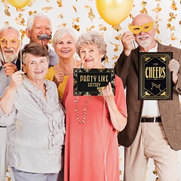 LINGXIU Roaring 20s Party Decorations Signs for Events